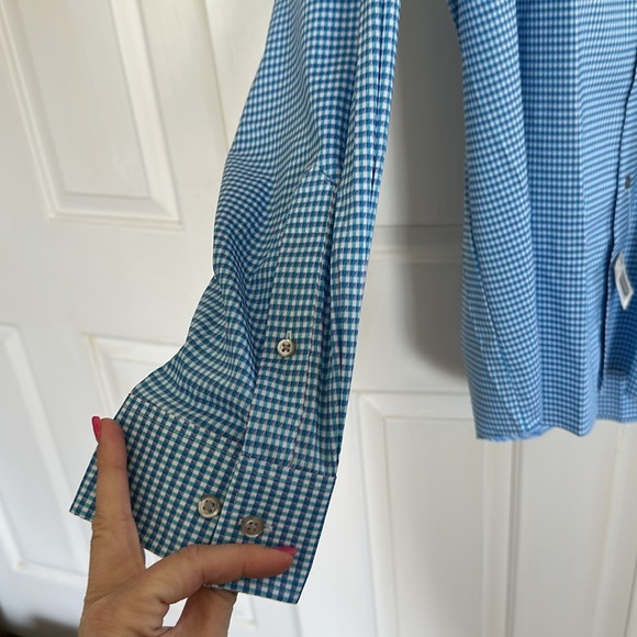 NWT Van Heusen Men’s Blue Checkered Button Down Dress shirt size 2XL - Picture 6 of 6